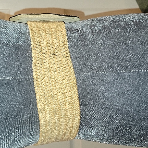 Guess Real Snakeskin Big Buckle Stretch Belt - Picture 6 of 11